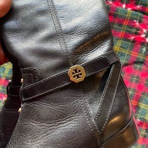 Tory Burch black riding boots